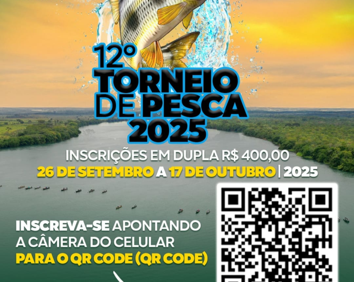 Torneio de Pesca em Castilho 2025: Últimos dias de inscrição para o 12º campeonato com prêmios e churrasco liberado