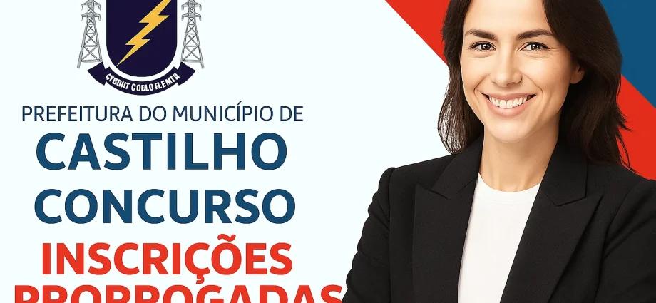 Concurso em Castilho 2025 tem inscrições prorrogadas até 6 de novembro