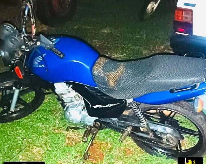 Polícia prende suspeito e recupera moto furtada em castilho