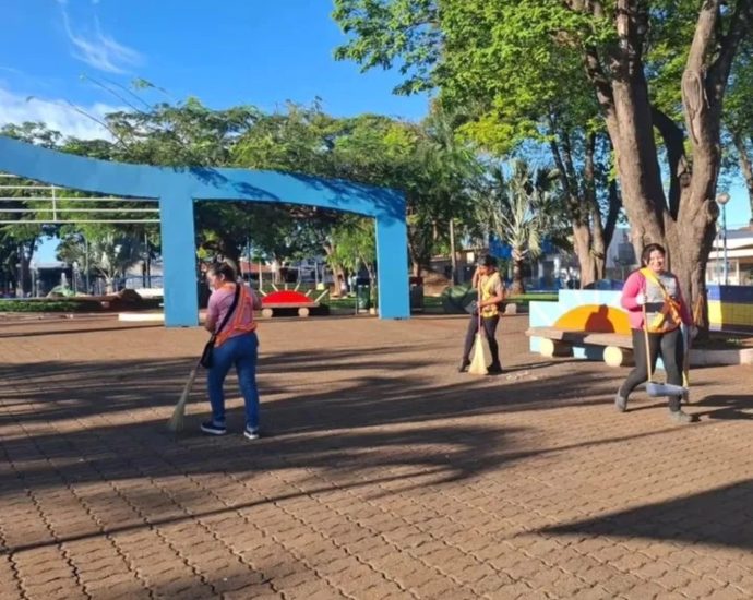 Turma do azulzinho: castilho brilha com limpeza e dedicação