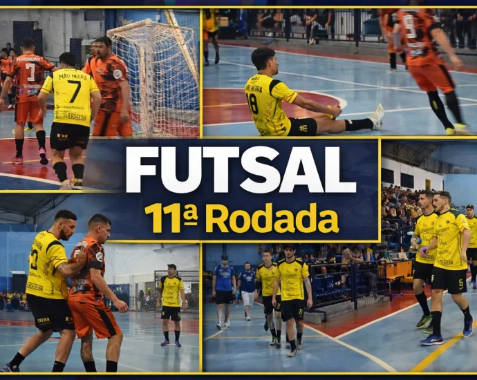 FUTSAL DE FÉRIAS 2026 EM CASTILHO: MÃO NEGRA GOLEIA E ATLETICANOS CONFIRMA FORÇA NA 11ª RODADA FUTSAL DE FÉRIAS 2026 EM CASTILHO: MÃO NEGRA GOLEIA E ATLETICANOS CONFIRMA FORÇA NA 11ª RODADA