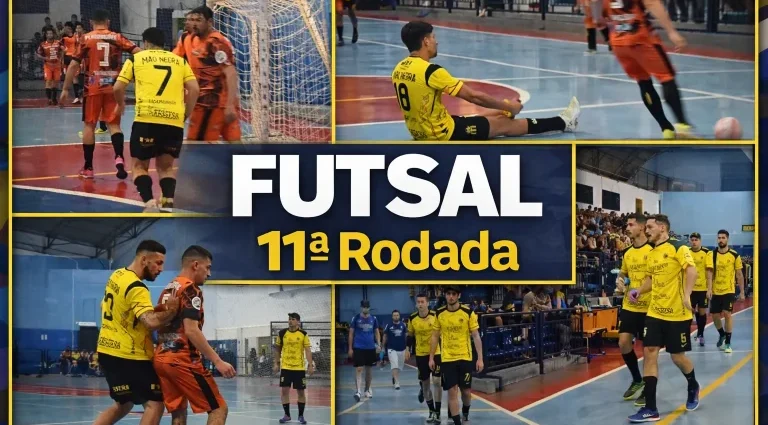 FUTSAL DE FÉRIAS 2026 EM CASTILHO: MÃO NEGRA GOLEIA E ATLETICANOS CONFIRMA FORÇA NA 11ª RODADA