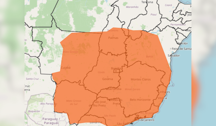 ALERTA DE CHUVAS: INMET EMITE AVISO PARA 12 ESTADOS