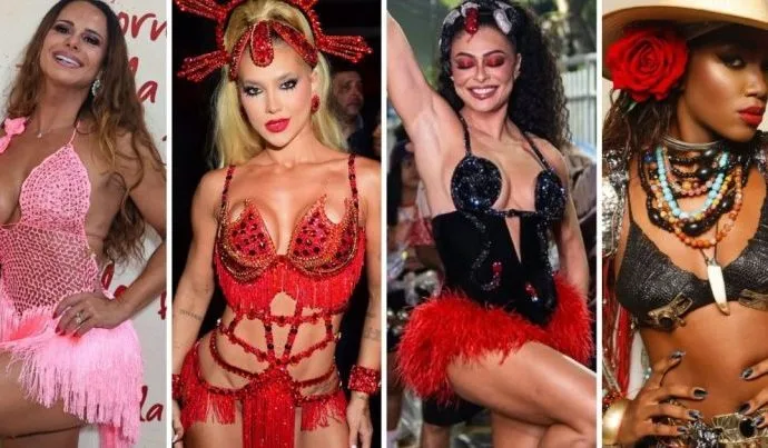 CARNAVAL 2026: FAMOSAS AGITAM ENSAIOS NO RIO