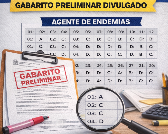 GABARITO CONCURSO CASTILHO: CONFIRA AS 40 QUESTÕES DO AGENTE DE ENDEMIAS GABARITO CONCURSO CASTILHO: CONFIRA AS 40 QUESTÕES DO AGENTE DE ENDEMIAS
