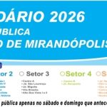 Calendário 2026 da Limpeza Pública de Mirandópolis é Lançado com Novidades