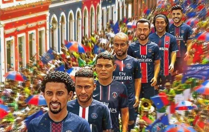 PSG CELEBRA CARNAVAL E HOMENAGEIA JOGADORES BRASILEIROS