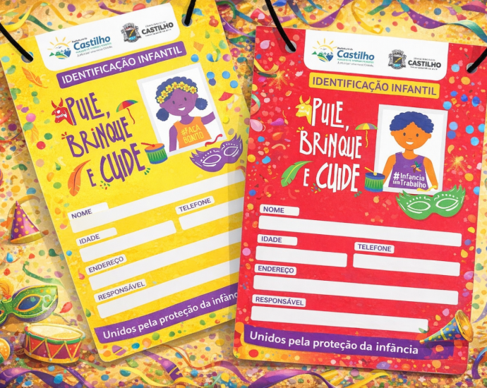 CRACHÁS DE IDENTIFICAÇÃO INFANTIL NO CASTIFOLIA