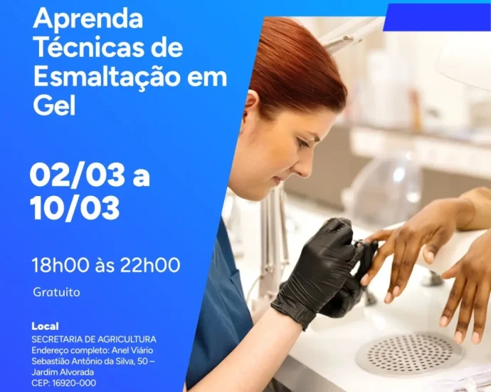 CURSO GRATUITO EM CASTILHO: 9 DIAS PARA SE DESTACAR NA ESMALTAÇÃO EM GEL CURSO GRATUITO EM CASTILHO: 9 DIAS PARA SE DESTACAR NA ESMALTAÇÃO EM GEL