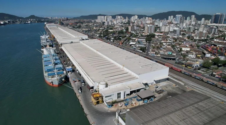 Suzano Estabelece Novo Marco com 5,8 Milhões de Toneladas de Celulose no Porto de Santos Suzano Estabelece Novo Marco com 5,8 Milhões de Toneladas de Celulose no Porto de Santos