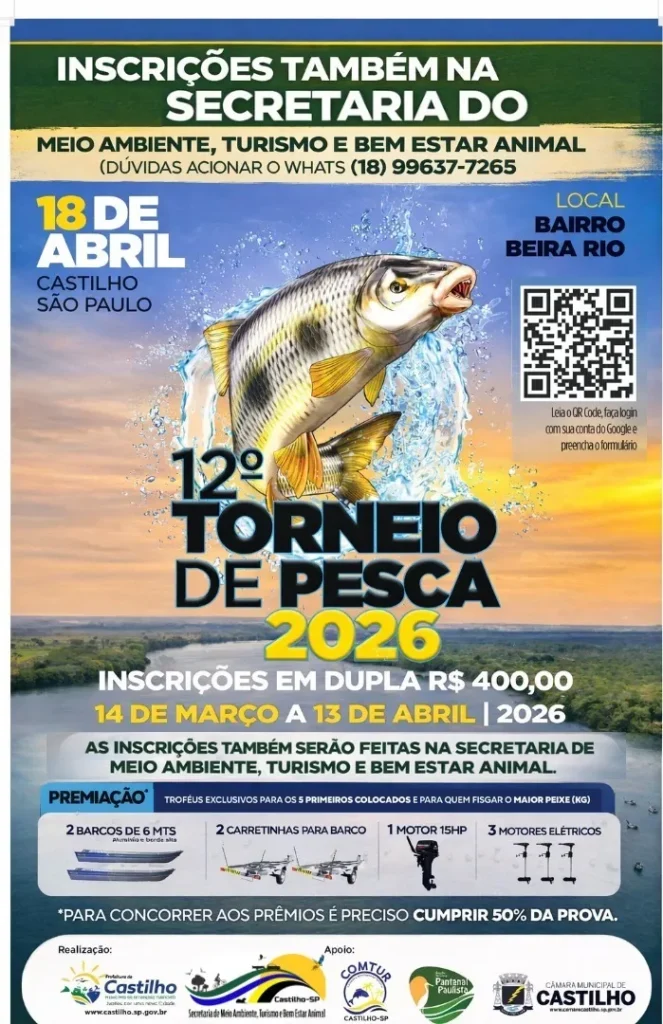 TORNEIO DE PESCA DE CASTILHO 2026: 5 MOTIVOS PARA PARTICIPAR