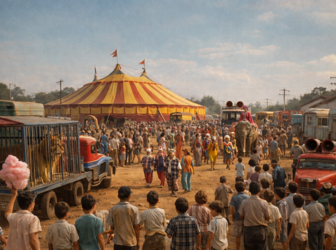 A Chegada do Circo em Mirandópolis: Uma Experiência Inesquecível
