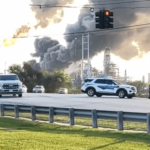 Explosão em Refinaria no Texas Gera Incêndio e Nuvens de Fumaça