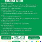 QUALIDADE DO LEITE: SEAPE Abre Inscrições para Curso Gratuito