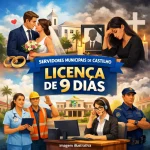 SERVIDORES MUNICIPAIS DE CASTILHO GANHAM LICENÇA DE 9 DIAS EM 2 SITUAÇÕES