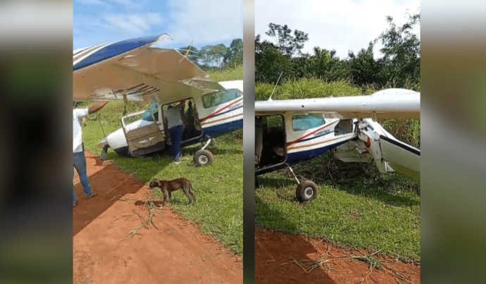 Avião de pequeno porte cai em aldeia indígena no Pará sem deixar feridos