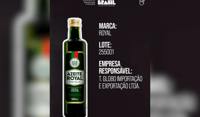 Anvisa Proíbe Azeite Extravirgem da Royal Após Fraude na Composição