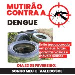 MUTIRÃO CONTRA A DENGUE EM MIRANDÓPOLIS AVANÇA PARA A 4ª SEMANA