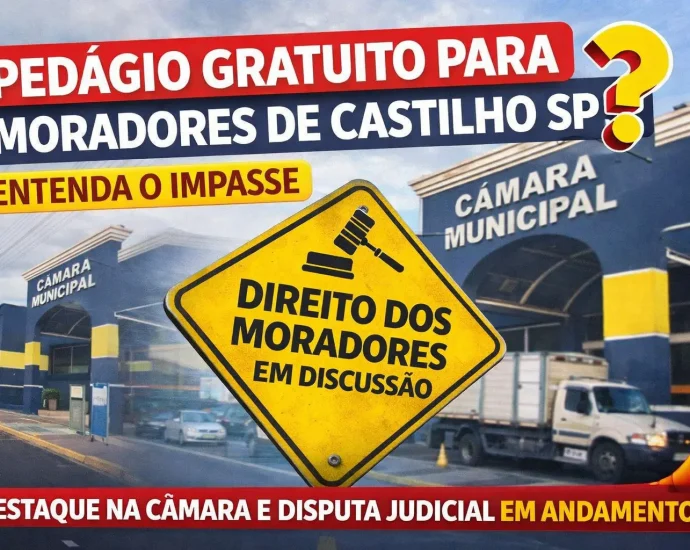 PEDÁGIO GRATUITO PARA MORADORES DE CASTILHO SP: ENTENDA 5 PONTOS DA DISCUSSÃO
