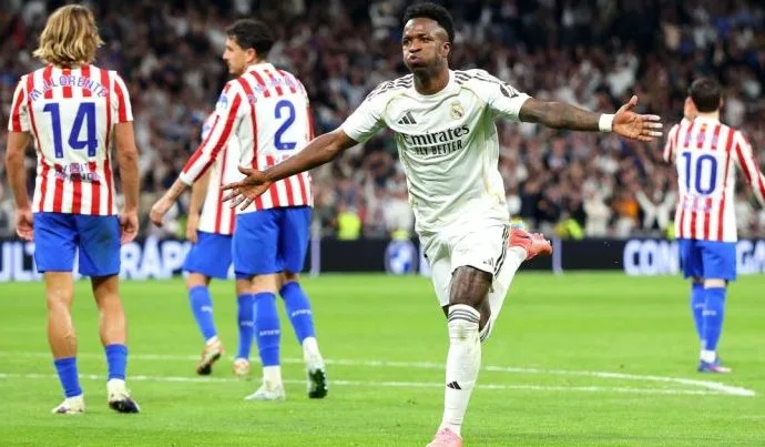 Vini Jr brilha e Real Madrid supera Atlético em emocionante clássico