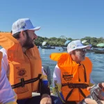 Torneio de pesca anima competidores em Castilho
