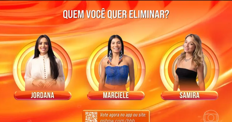 14º Paredão do BBB 26: Jordana, Marciele e Samira Disputam a Permanência no Reality