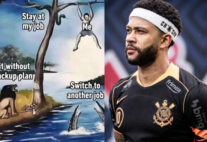 Postagem de Memphis Depay gera polêmica entre torcedores do Corinthians