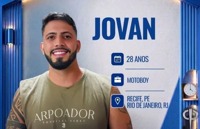 Conheça Jovan Nascimento, um dos participantes de ‘Casa do Patrão’