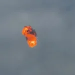 Drone russo é abatido em Dnipro durante ataque aéreo na Ucrânia