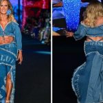 Helô Pinheiro brilha no Rio Fashion Week com look ousado