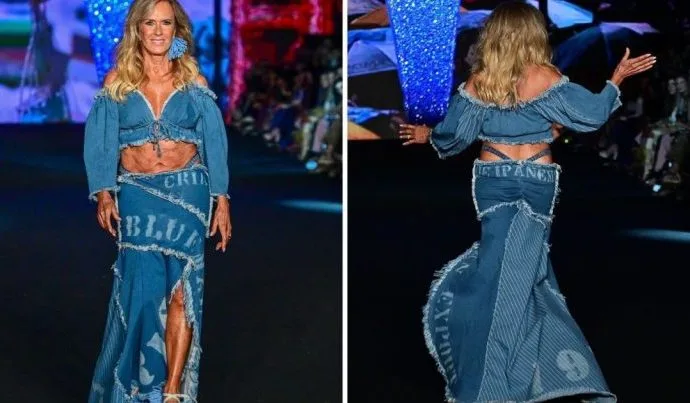 Helô Pinheiro brilha no Rio Fashion Week com look ousado