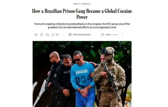 The Wall Street Journal analisa o PCC como uma das maiores organizações criminosas do mundo