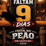 Faltam 9 dias para a Festa do Peão em Castilho 2026 e cidade já sente o clima do evento