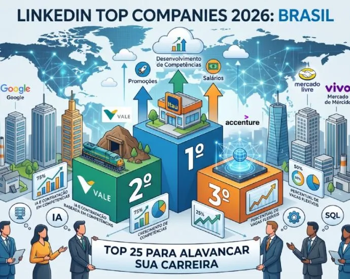 LinkedIn revela as empresas que mais promovem funcionários em 2026