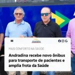 Andradina Expande Frota de Saúde com Novo Ônibus Acessível para Transporte Interestadual