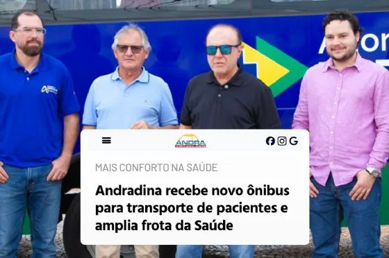 Andradina Expande Frota de Saúde com Novo Ônibus Acessível para Transporte Interestadual