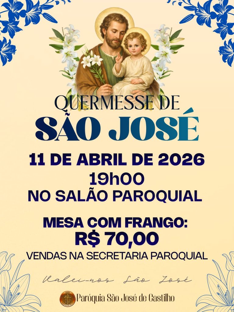 Quermesse de São José será realizada no dia 11 de abril em Castilho Quermesse de São José
