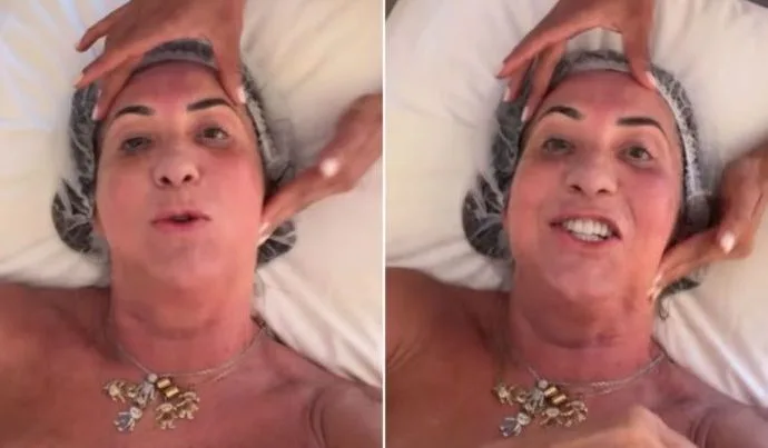 Mãe de Virginia Fonseca exibe resultado de procedimentos estéticos nas redes sociais