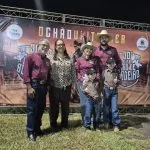 Prefeito, vice e familia na festa do peão em Castilho 2026