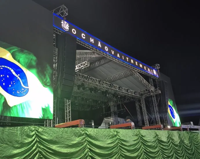 VÍDEO: Teste de som anuncia início da Festa do Peão em Castilho 2026