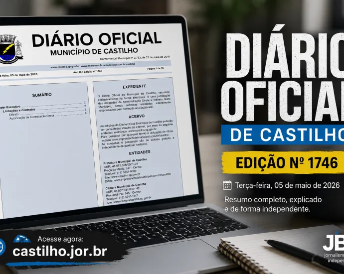 DIÁRIO OFICIAL DE CASTILHO SP Nº 1746 EXPLICADO: CONTRATAÇÕES E AUTORIZAÇÕES