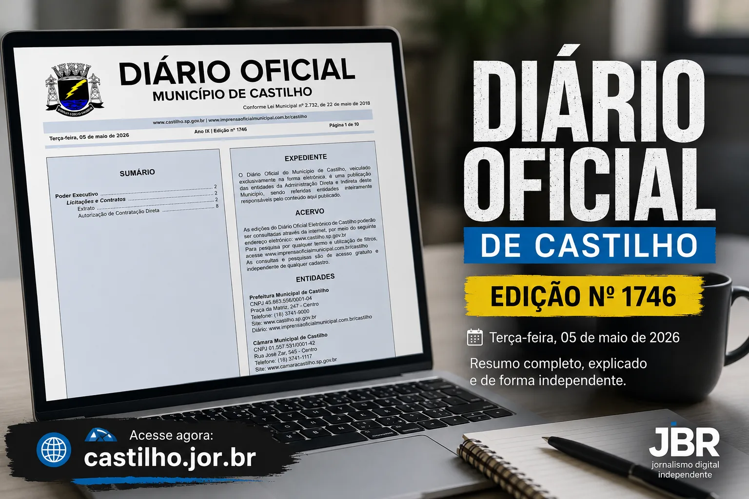 DIÁRIO OFICIAL DE CASTILHO SP Nº 1746 EXPLICADO: CONTRATAÇÕES E AUTORIZAÇÕES