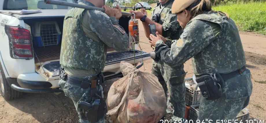 POLÍCIA AMBIENTAL APREENDE 3 MIL METROS DE REDES E PEIXES EM PEREIRA BARRETO