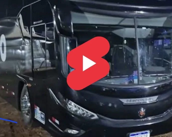 VÍDEO: Ônibus de Israel & Rodolffo já está no recinto da Festa do Peão em Castilho 2026