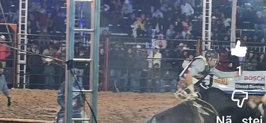 VÍDEO: Rodeio começa com adrenalina mesmo com frio e chuva em Castilho