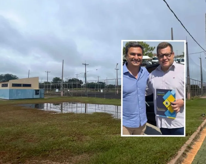 REVITALIZAÇÃO DO CAMPO SINTÉTICO É INICIADA EM CASTILHO