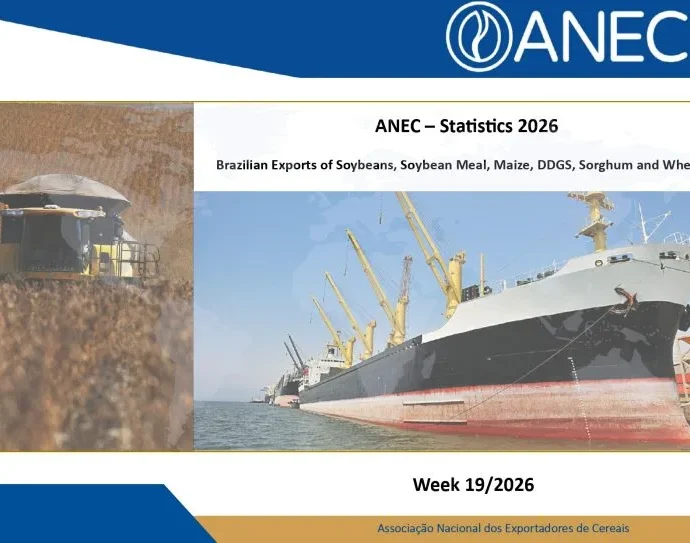 EXPORTAÇÃO DE GRÃOS: RELATÓRIO SEMANAL DA ANEC, SEMANA 19 DE 2026 EXPORTAÇÃO DE GRÃOS: RELATÓRIO SEMANAL DA ANEC, SEMANA 19 DE 2026