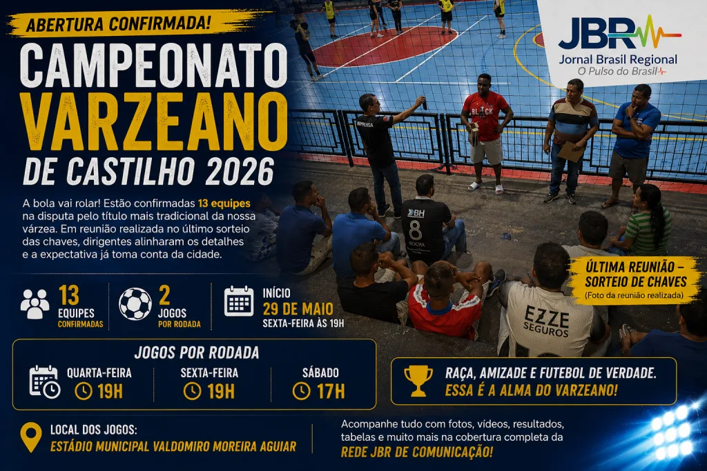 Campeonato Varzeano de Castilho 2026: Jogos de Abertura, Tabela e Cobertura Completa