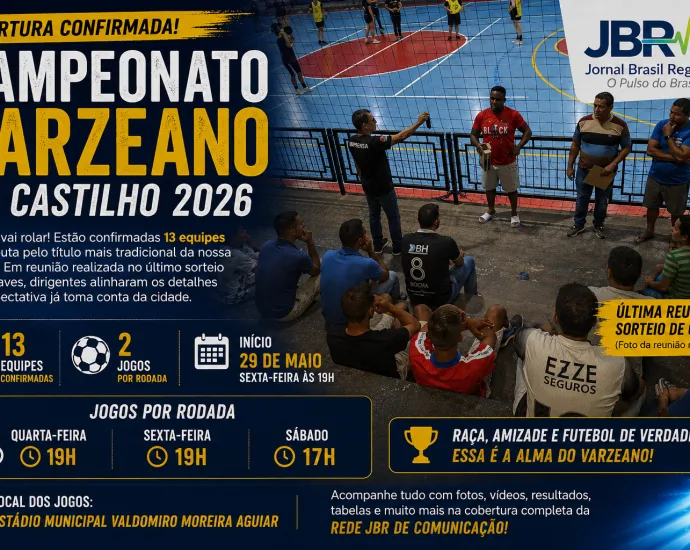 Campeonato Varzeano de Castilho 2026: Jogos de Abertura, Tabela e Cobertura Completa Campeonato Varzeano de Castilho 2026: Jogos de Abertura, Tabela e Cobertura Completa