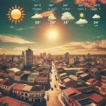 Previsão do Tempo em Castilho hoje: Sol e calor marcam o dia com mínima de 20°C e máxima de 34°C
